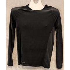 Russell Dri-Power 360 Compression Shirt Mens M Black Long Sleeve Athletic