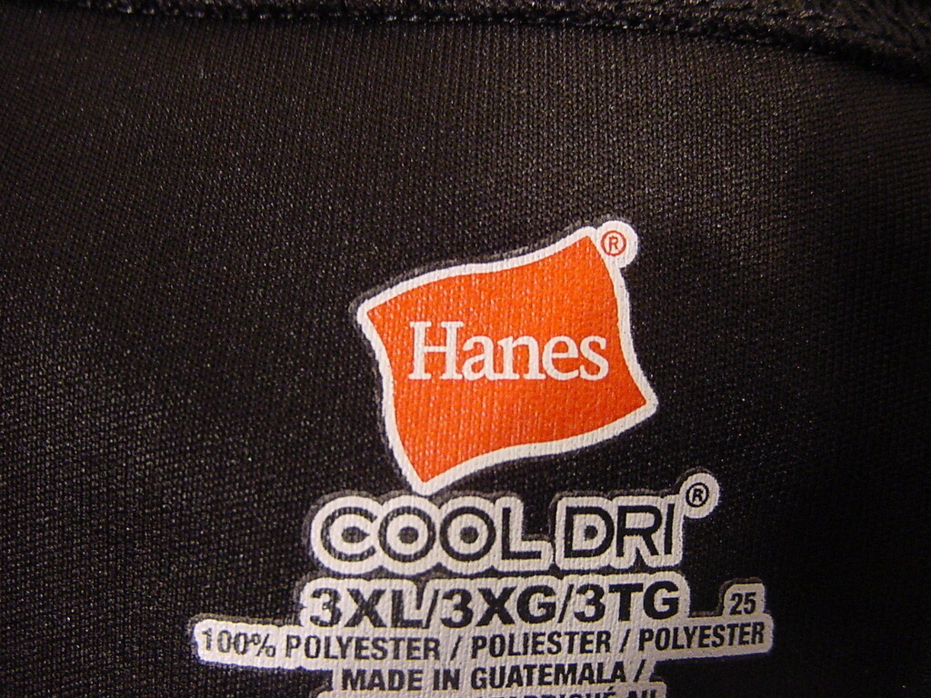 HANES COOL DRI WORKOUT TSHIRT T-SHIRT ACTIVEWEAR - BLACK MEN'S SIZE 3XL gallery