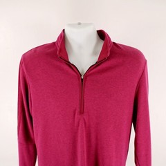 Adidas Red / Purple 1/4 Zip Pullover Athleisure Jacket Primegreen Small Women’s