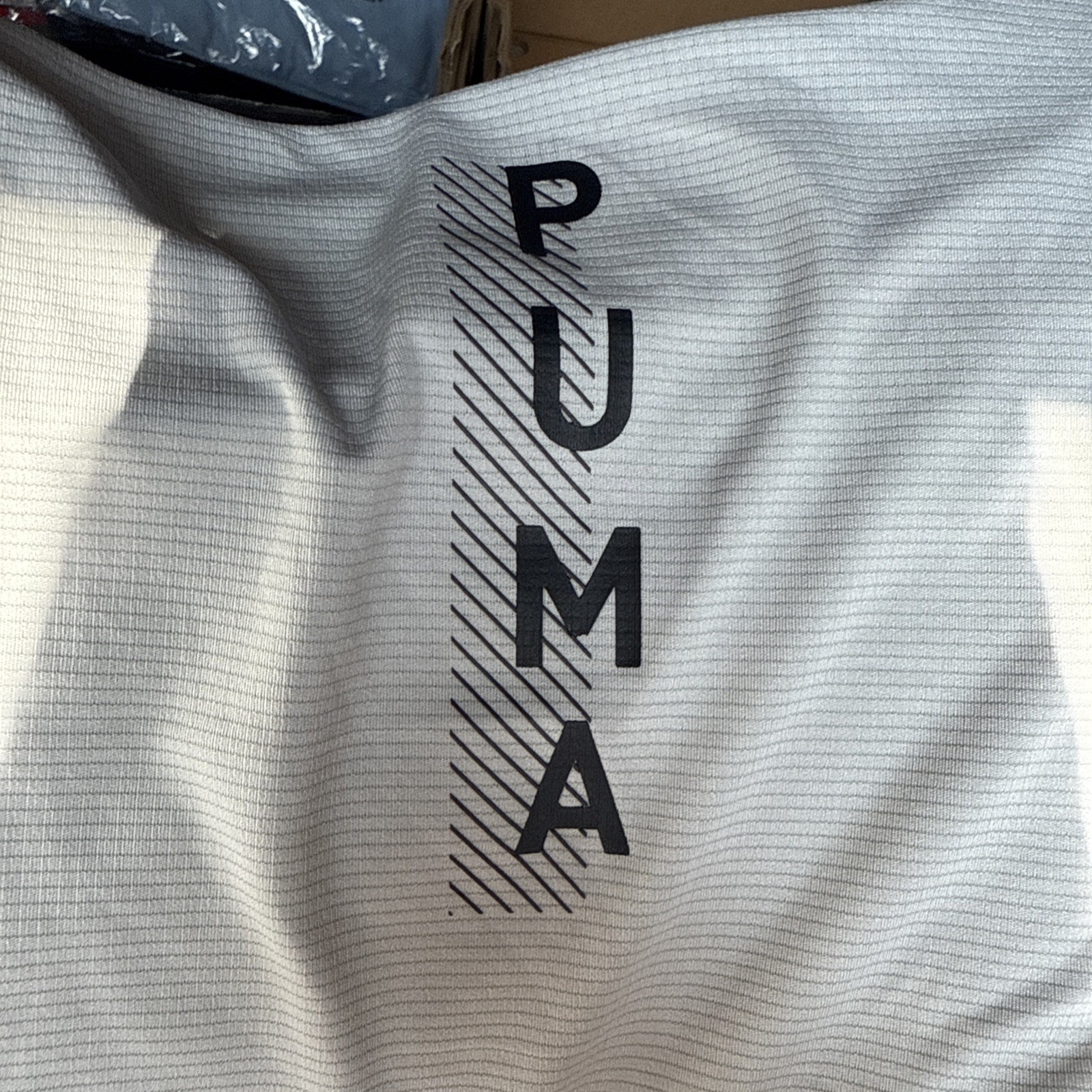 PUMA Men's Performance Cat Training T-Shirt Size L Color Gray gallery