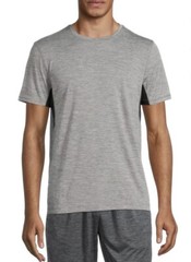 RUSSELL Mens Dri Power 360 T-Shirt Size Medium 38-40 Gray Black Underarm Insert