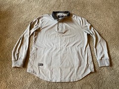 BYLT Elite + Fairway Drop Cut Pullover Mens Size Large Magnetic Button Gray