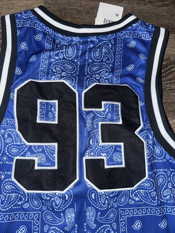 Snoop Dogg Dogg Supply Blue Bandana Jersey Tank Royal Blue Paisley Mens XS gallery