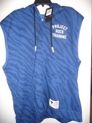 NWT Under Armour Project Rock Rival Fleece Sleeveless Full-Zip 1377444 471 2XL