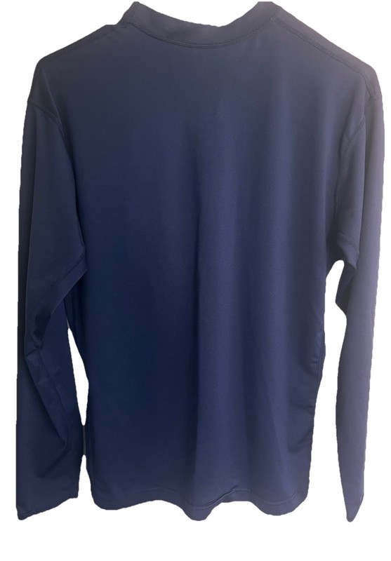 Mizuno Performance Compression Longsleeve Shirt Mens Sz L Thick Navy Blue Run gallery