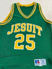 Vintage 1990s 90s Russell Athletic Jesuit School Basketball Jersey Size 42 L NEW