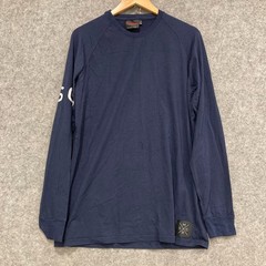 Muscle Republic Shirt Mens Size Large Blue Long Sleeve Cotton Crew Neck 42122