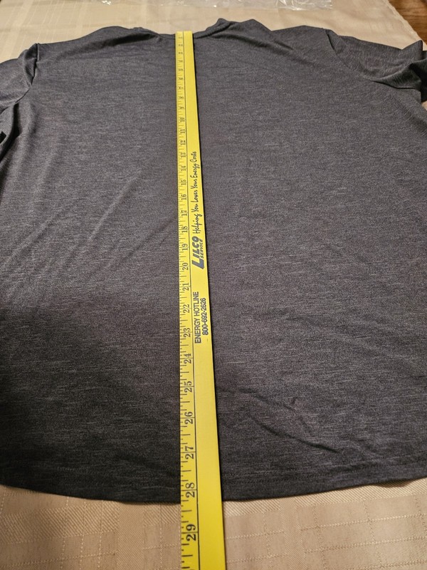 Russell Dri-Power 360 Men's XL Gray Polyester Breathable Crew Neck Logo T-Shirt gallery