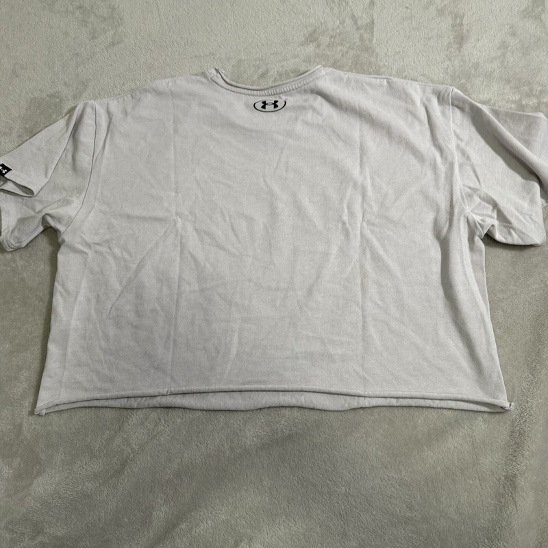 Under Armour Project Rock Heavyweight Stay Hungry Cutoff Gray T-Shirt Men's XL gallery