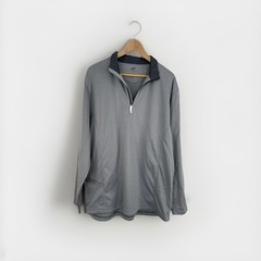 Ultra Club Cool & Dry Sport Men’s Pullover 1/4 Zip Gray Size Large NWT
