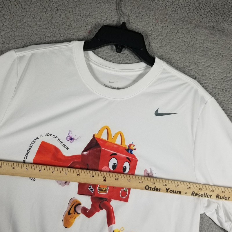 Nike Shirt Mens Large Dri-FIT McDonald's Happy Meal Graphic Run Rare DV7299-100 gallery