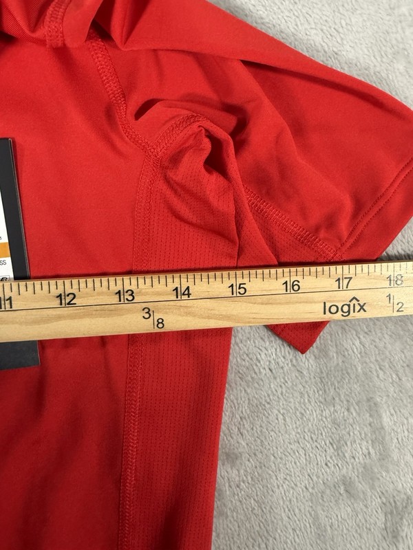 Under Armour Heatgear Compression Short Sleeve Shirt Mens Small Red Active Wear gallery