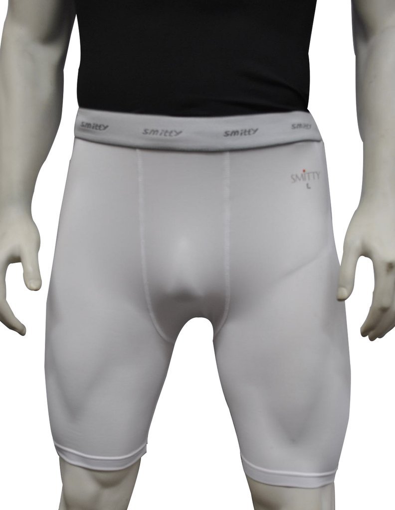 SMITTY Performance White Compression Shorts FBS412 BRAND NEW WITH TAGS SEALED gallery