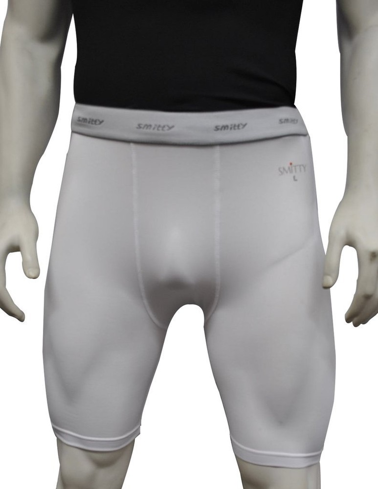 SMITTY Performance White Compression Shorts FBS412 BRAND NEW WITH TAGS SEALED