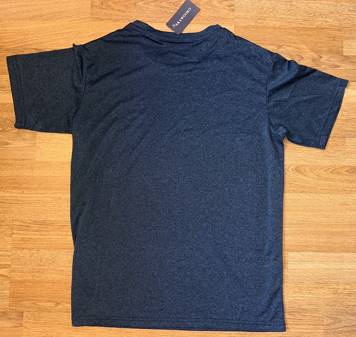 AKAWOOKO Blue Athletic Short Sleeve Shirt - Size Small - NWT!! gallery
