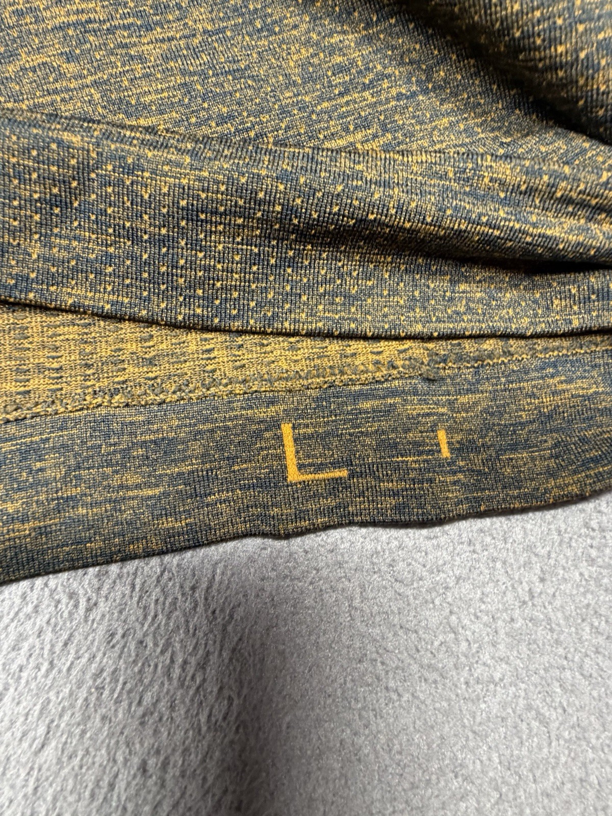 Lululemon Metal Vent Shirt Mens Large Brown Black Long Sleeve Activewear Heather gallery