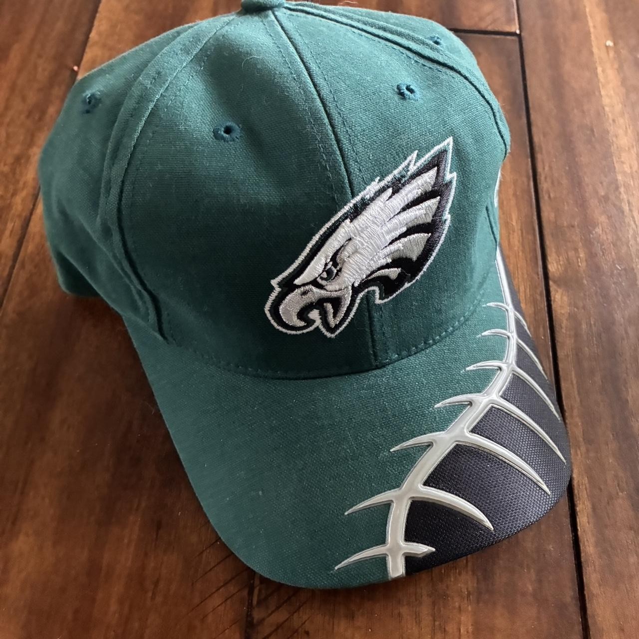 Reebok Pro Line Philadelphia Eagles green Hook & Loop strapback cap with cool gallery