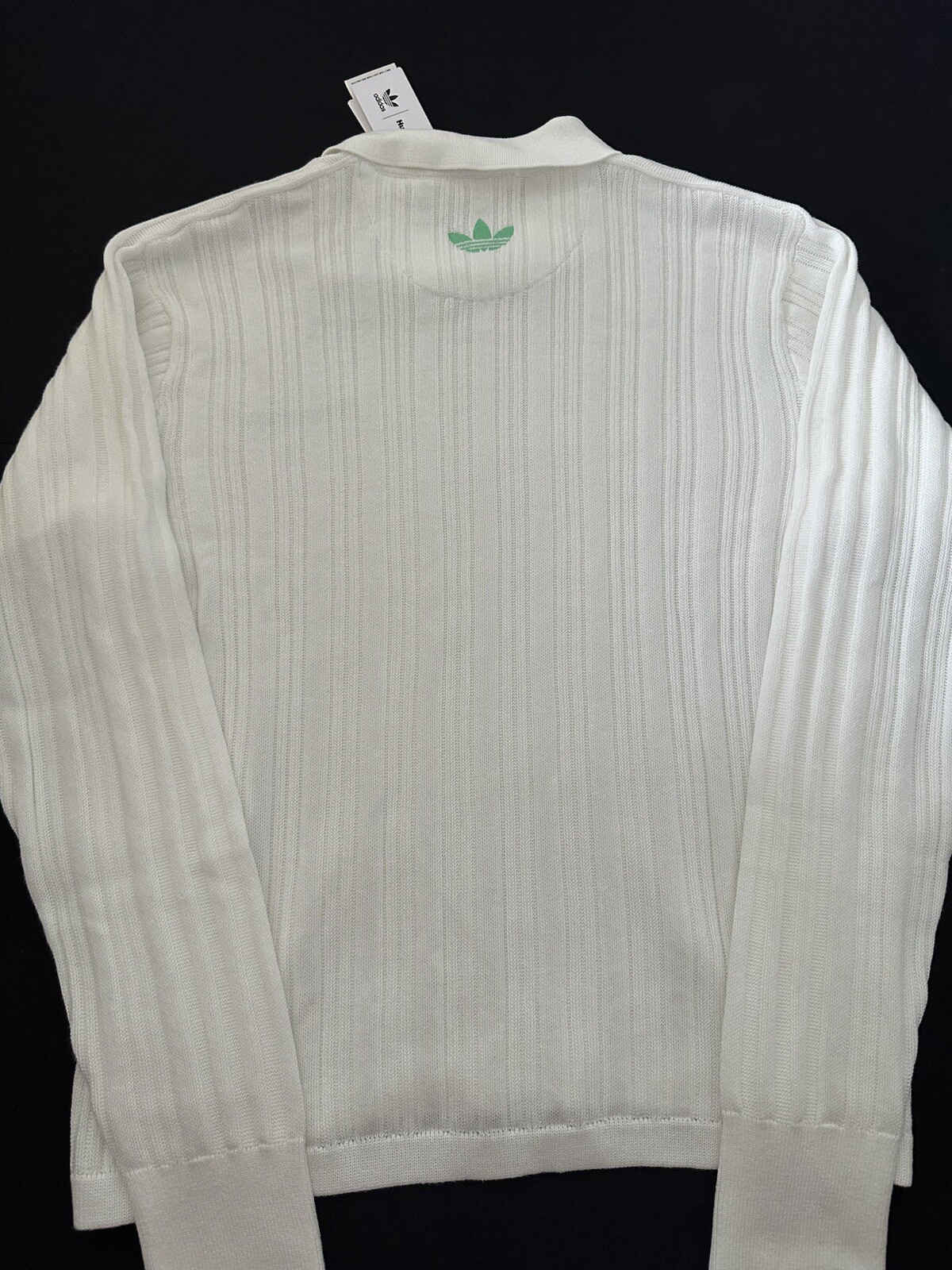 Adidas Pharrell Williams Knit Long Sleeve Jersey Cloud White Men Sz S New HZ8138 gallery