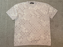 Louis Vuitton Monogram Short Sleeved Crewneck tee shirt light beige sz XL