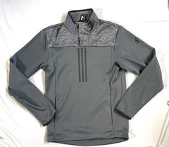 Adidas Grey And Black 3/4 Zip Up Pullover Size Small