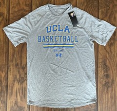 Under Armour UCLA Basketball The Tech Tee Shirt — New w/ Tags — Mens M — Gray