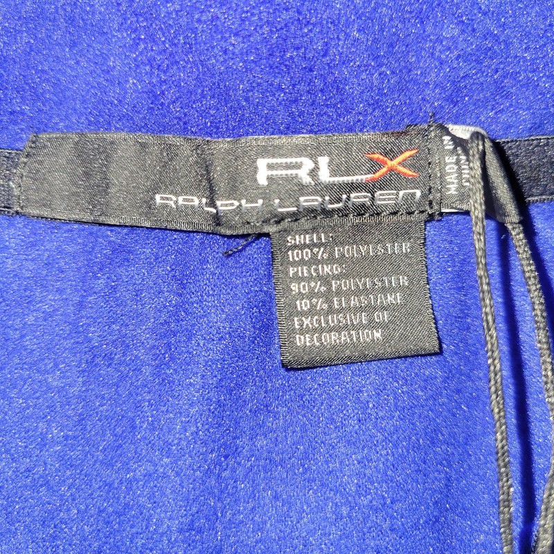 RLX Ralph Lauren Pullover Mens Large Blue Quarter Zip Stretch Golf Thermal gallery