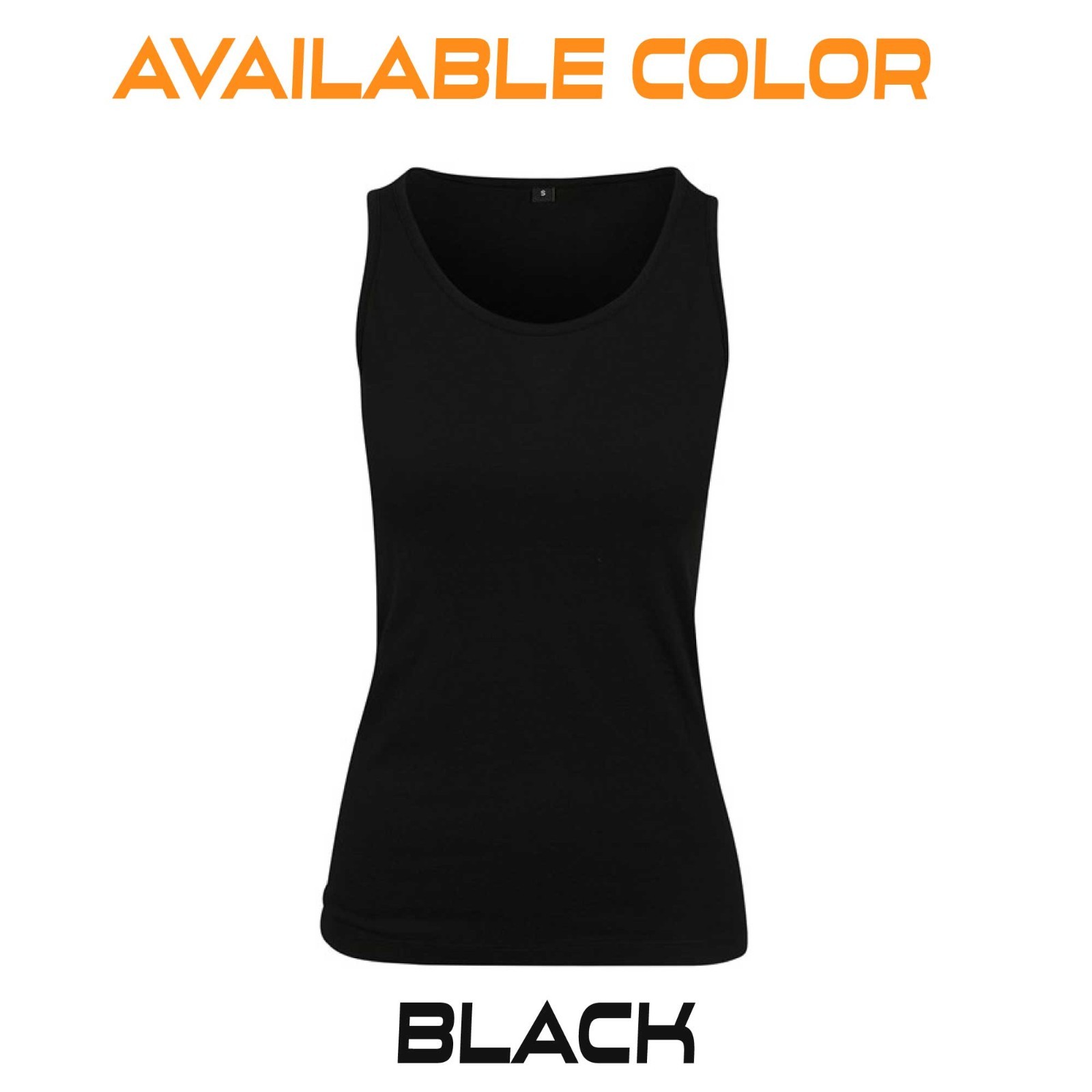 Personalised Build Your Brand Printed Women's Merch Top Custom Text Logo Tank gallery