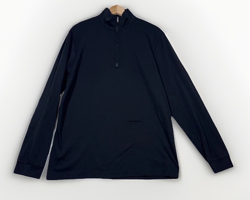 Bogner First Layer 1/4 Zip Pullover Mens Medium Black Ski Performance