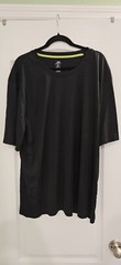 Men’s Pro Player Short Sleeve Black Athletic Tee Moisture Wicking – 2XL