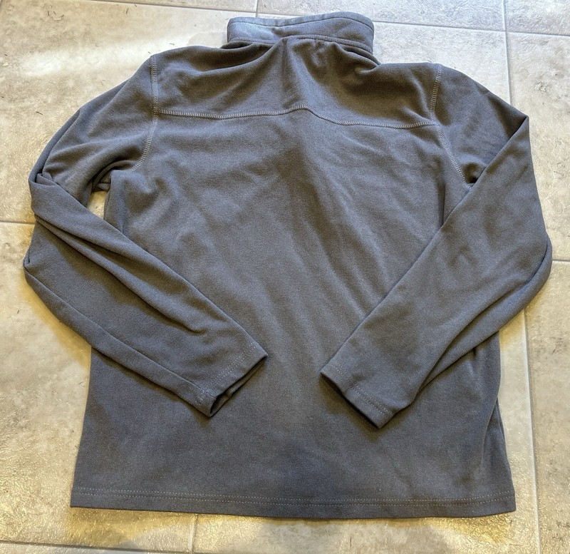 Avalanche Quarter Zip Top Stand Up Pullover Gray Mens Small gallery