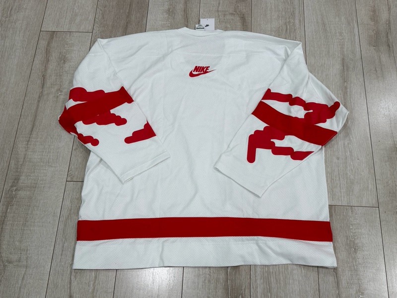 Men XL Loose New Nike Sportswear Club Oversized White Hockey Jersey HV1137-100 gallery