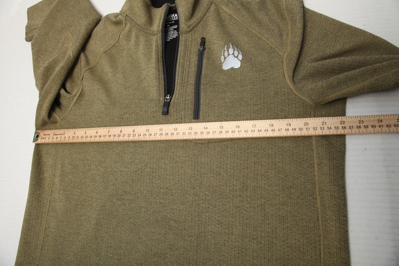 Duluth Trading Alaskan Hardgear Pullover Mens Medium Green 1/4 Zip Hiking gallery