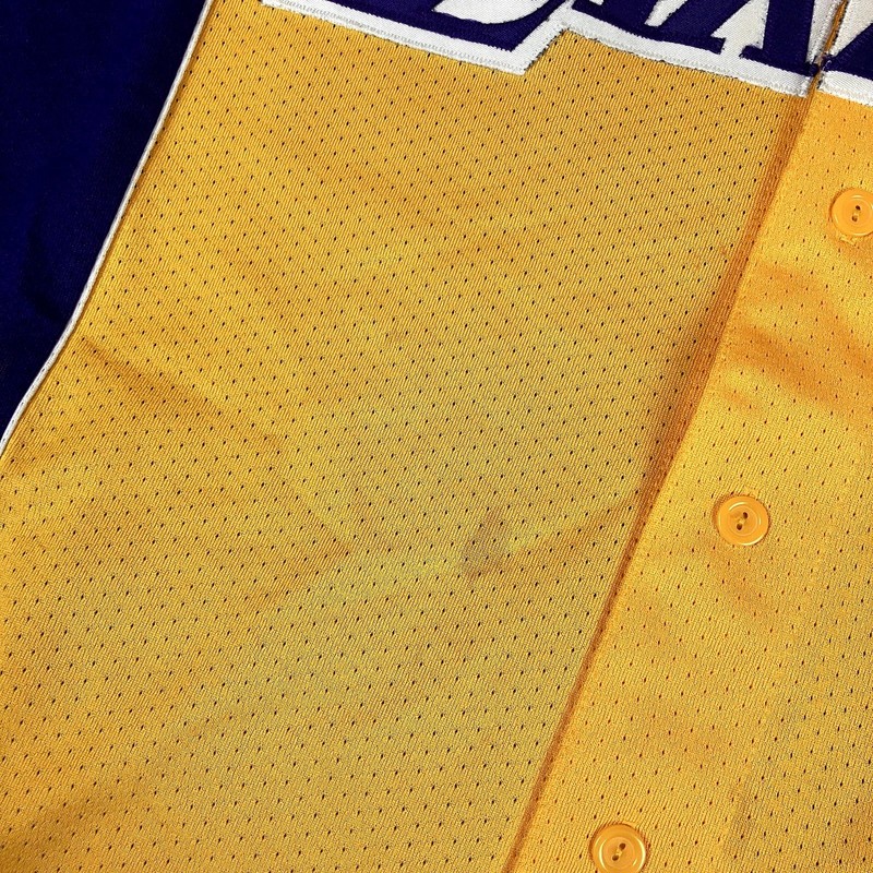 Vintage 1990s Los Angeles Lakers NBA Baseball Jersey size Men's XXL gallery