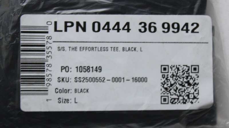 Fabletics Men's The Effortless Oversized Crew Neck T-Shirt JK5 Black Large NWT gallery