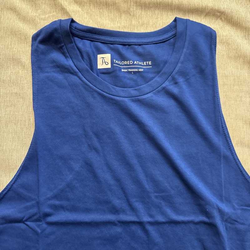 Tailored Athlete Basic Training Vest In Cobalt Blue Large gallery