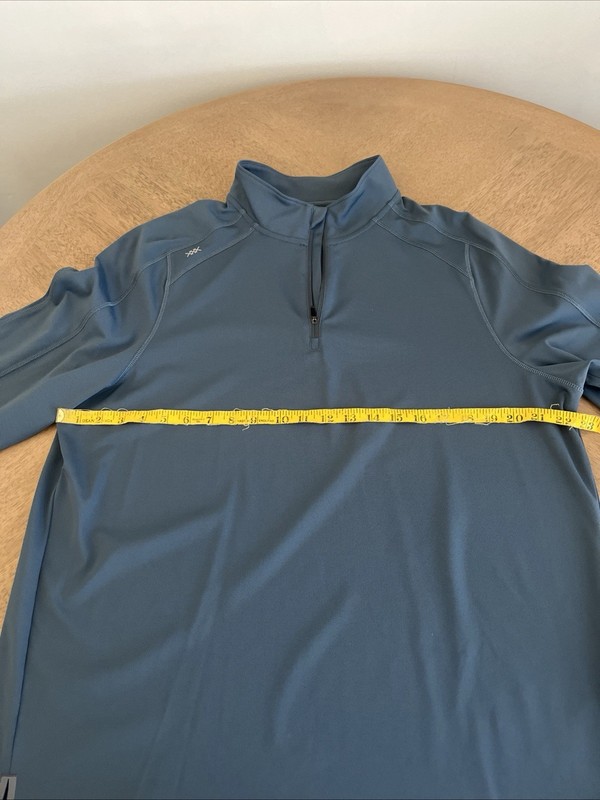 RHONE Rise 1/4 Zip Pullover Mens Large Performance Athletic Jacket Dark Teal gallery
