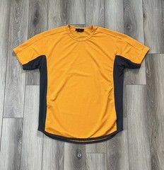 Nike Sphere Activewear Pullover Short Sleeve Thermal Knit Shirt Mens XL Orange
