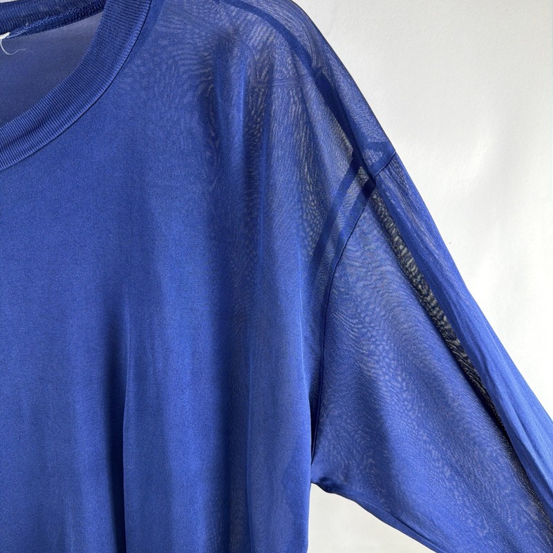 Wintersilks Silk Top Base Layer Blue Sheer Mens 2XL gallery