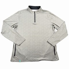 Chubbies Quarter Zip Pullover Mens Medium Gray Performance Stretch Athletic