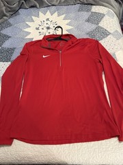 Red Nike Dri-FIT Element 1/2-Zip Top Size XL