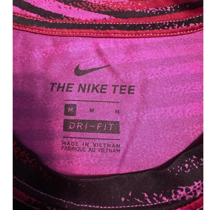Nike Dri Fit Tee Size Medium Pink Purple Athletic Running Activewear T-Shirt gallery