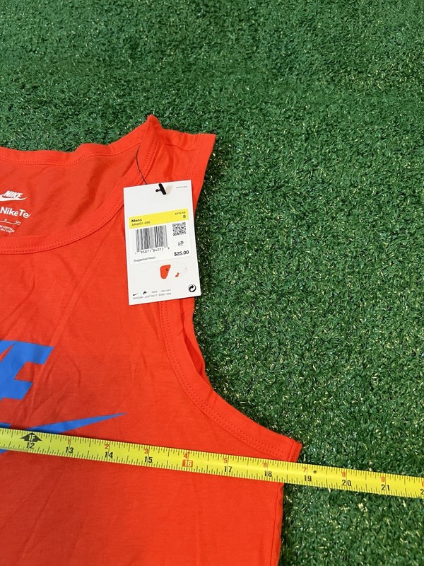 Nike Tank Top Mens Small Crimson Swoosh Muscle Gym Running Workout Pullover gallery