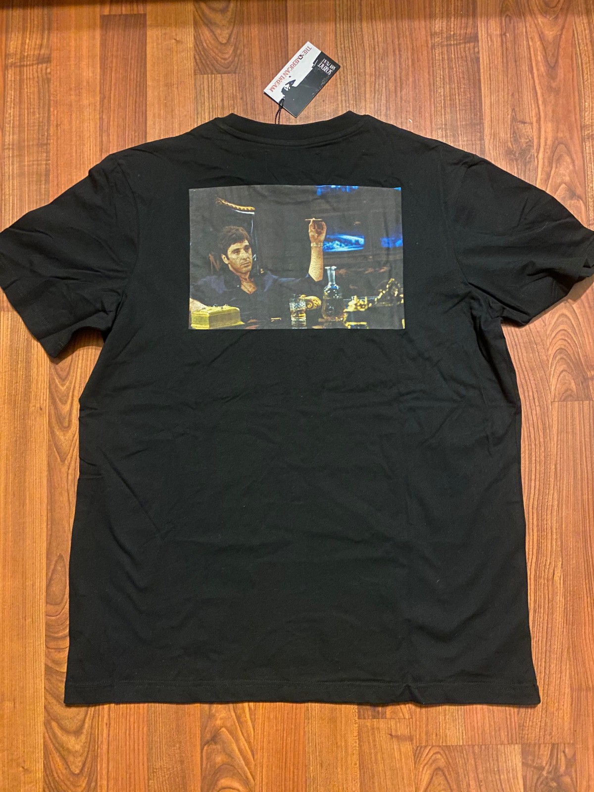 NEW Scarface Movie Shirt Tony Montana Al Pacino RARE Black Lie Truth Size Large gallery