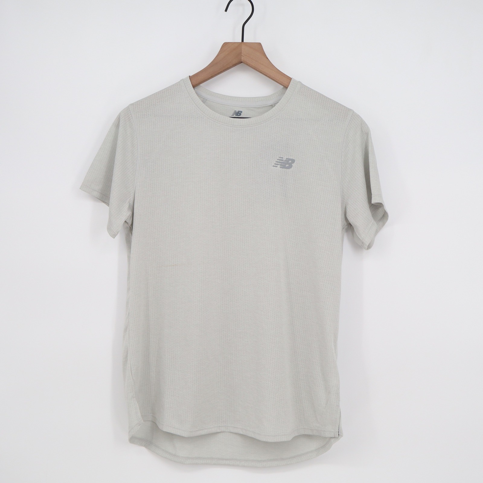 New Balance Mens Standard Performance Mesh Running Tee Grey Size M gallery