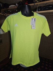Adidas Neon Yellow Shirt Size Medium