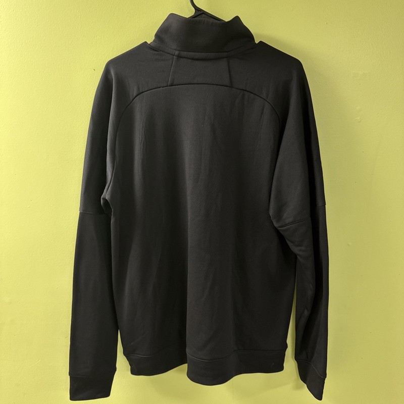 Adidas 1/4 Zip Pullover Large Black Hawks Logo Front Pockets gallery