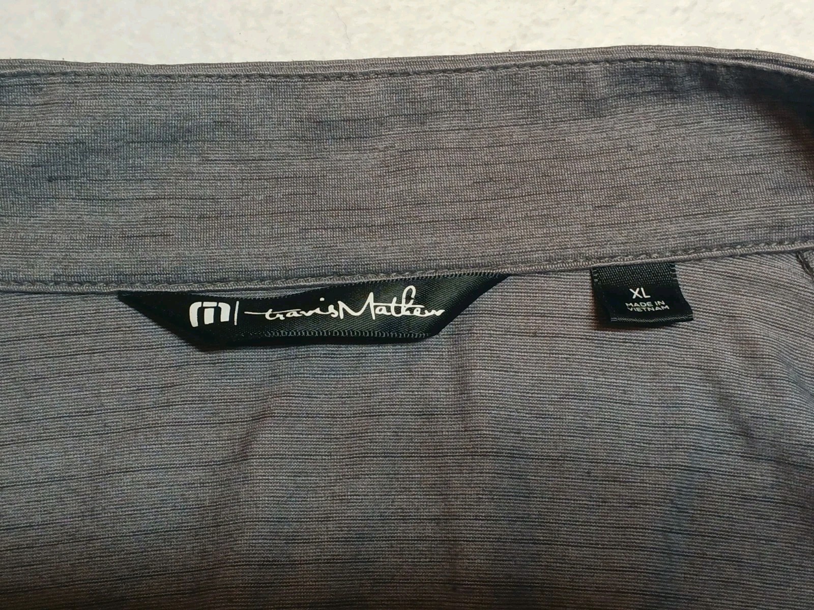 Travis Mathew 1/4 Zip Pullover Men’s XL Gray Crestview Golf Performance gallery