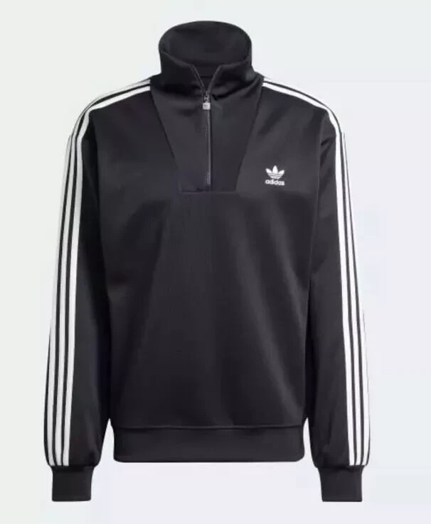 Adidas Funnel Neck TT Track Top Jacket Men Size M IZ4803 Black gallery