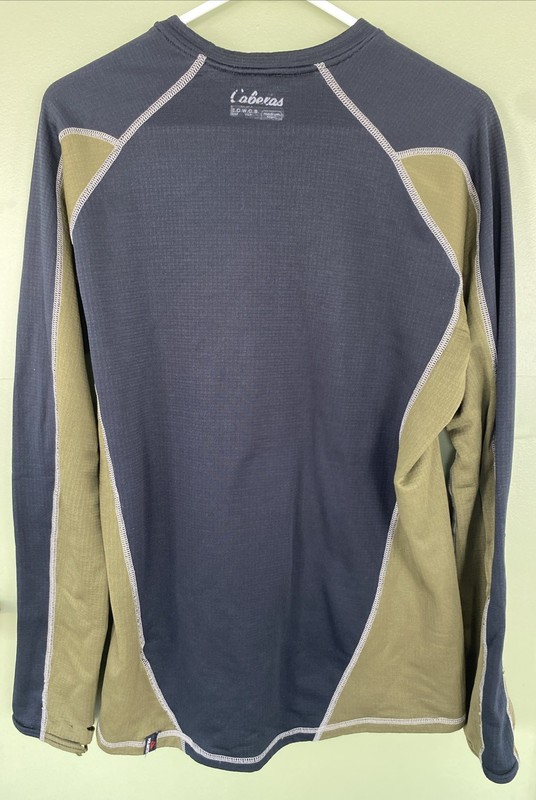 Cabelas Shirt Mens Large ECWCS Polartec Base Layer Thermal Waffle Hunting gallery