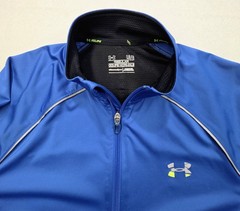 Actual Under Armour Run Pullover Mens L Reflective Mesh Vented Jogging Jacket